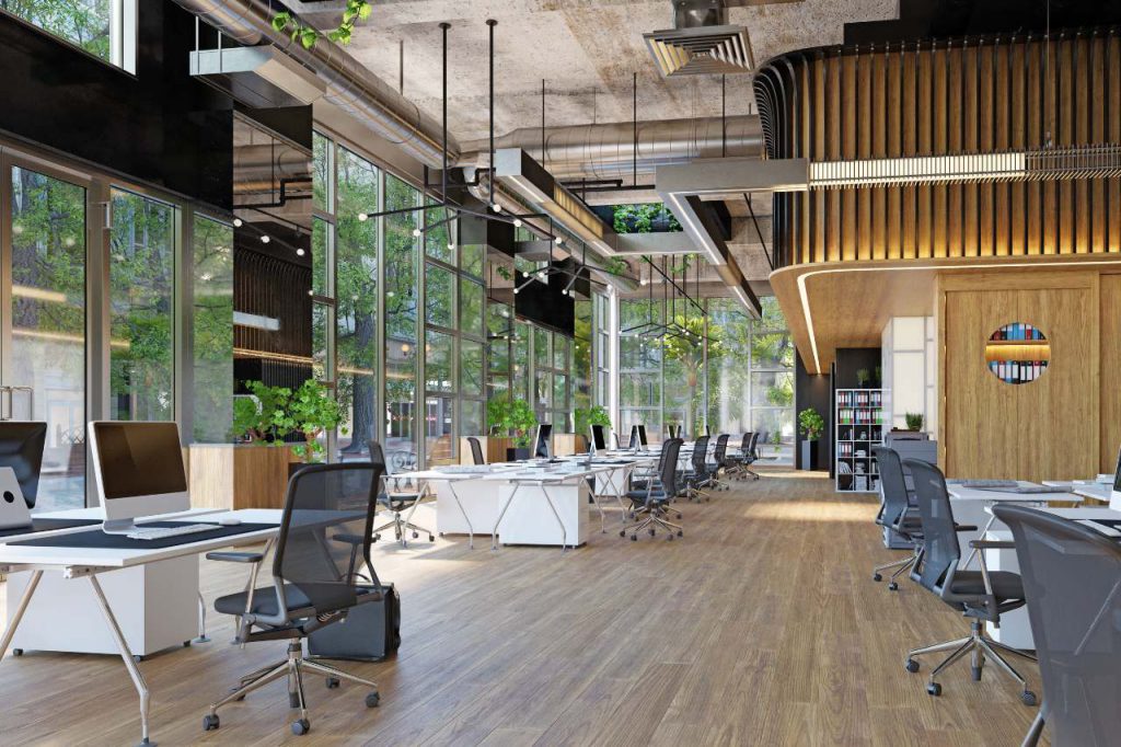 Fontaine à eau dans les bureaux d'une entreprise