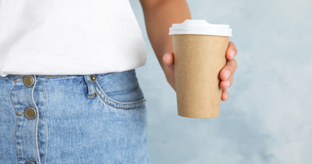 gobelet cartonnée en plastique